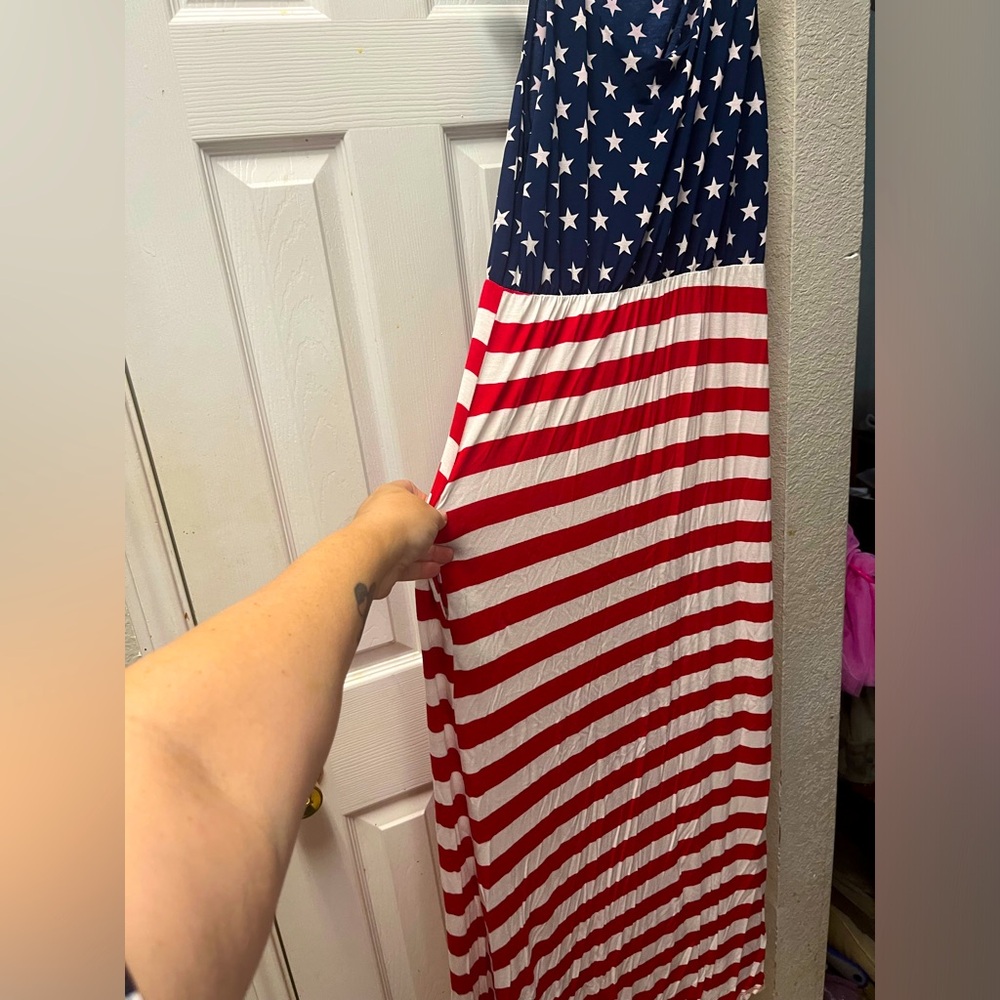 Patriotic 2xl maxi dress